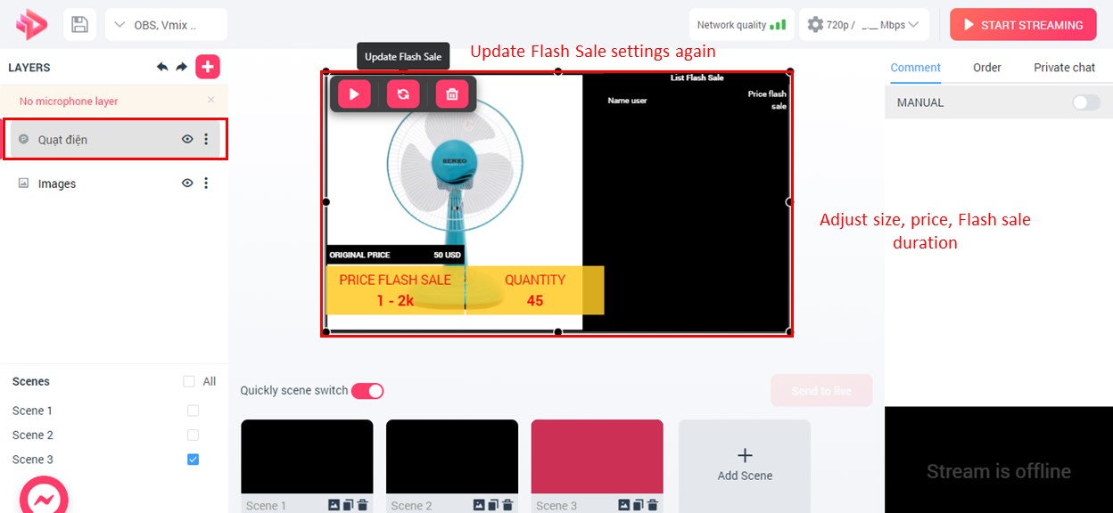 Use GoStudio's Flash Sale feature -step 5-1