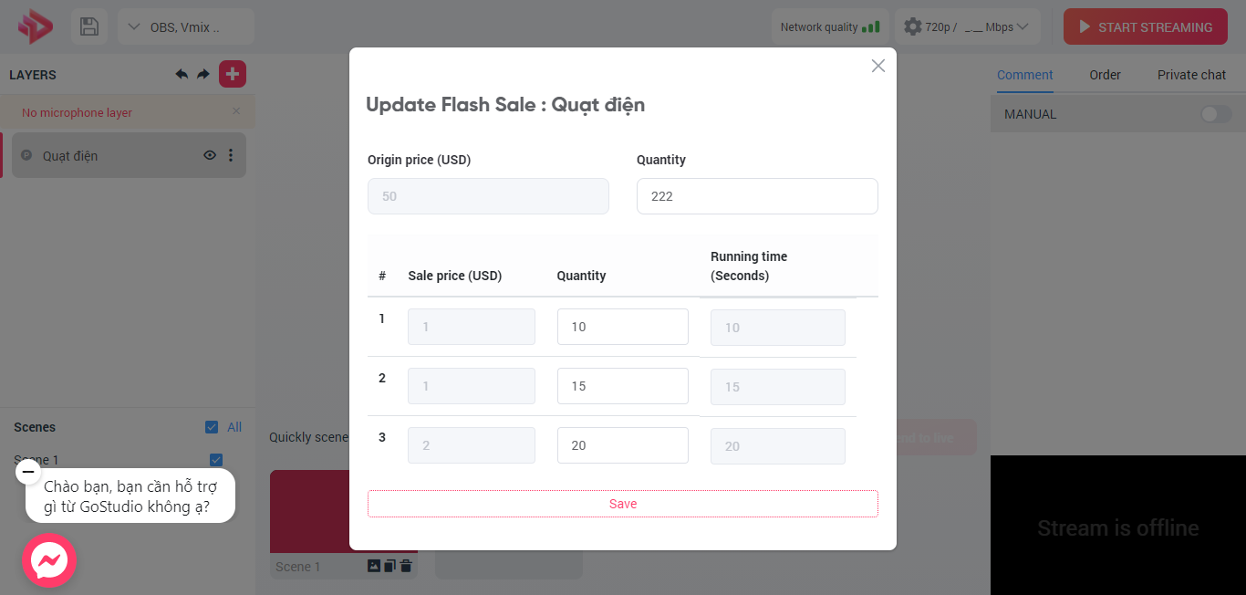 Use GoStudio's Flash Sale feature -step 6
